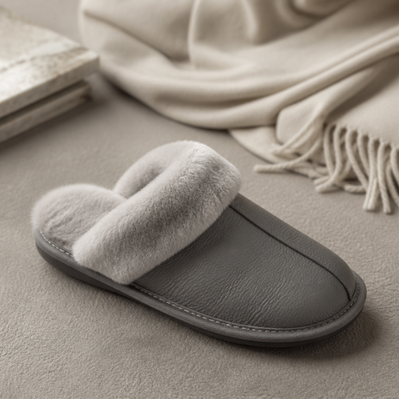 Premium Soft-Sole Leather Slipper